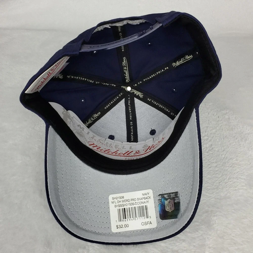 Dallas Cowboys Mitchell & Ness NFL‎ Pro Fit Snapback Hat Cap 3D Logo Navy NWT
